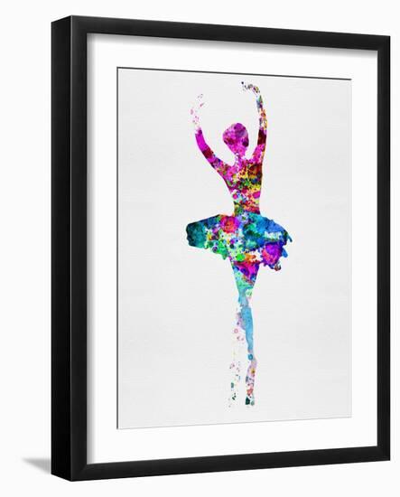 Ballerina Watercolor 1-Irina March-Framed Art Print