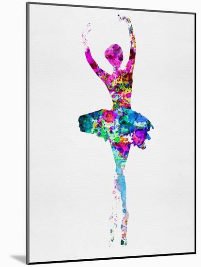 Ballerina Watercolor 1-Irina March-Mounted Art Print