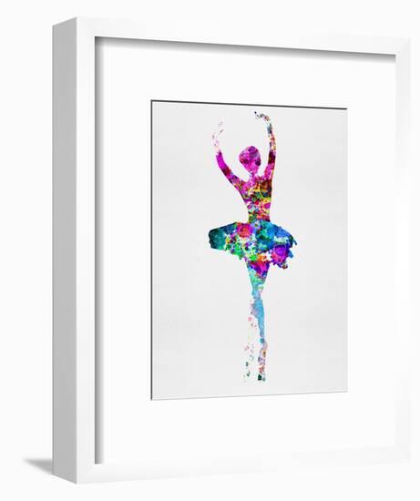 Ballerina Watercolor 1-Irina March-Framed Art Print