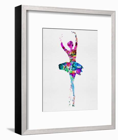 Ballerina Watercolor 1-Irina March-Framed Art Print