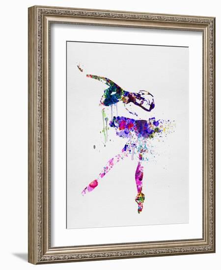 Ballerina Watercolor 2-Irina March-Framed Art Print