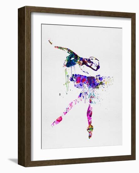 Ballerina Watercolor 2-Irina March-Framed Art Print