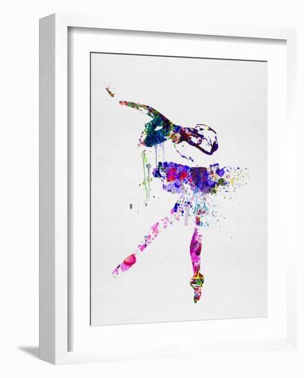 Ballerina Watercolor 2-Irina March-Framed Art Print