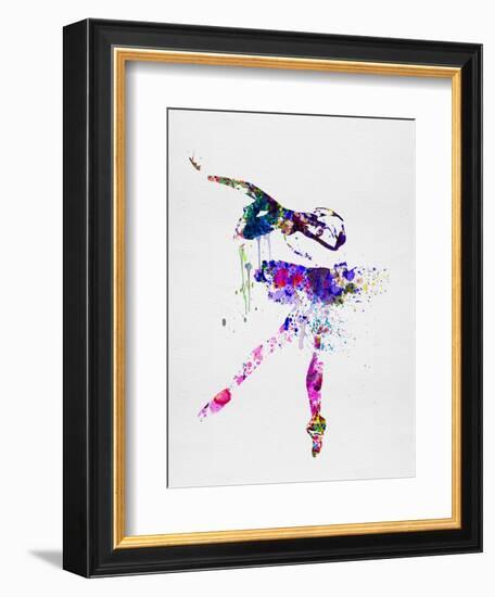 Ballerina Watercolor 2-Irina March-Framed Premium Giclee Print