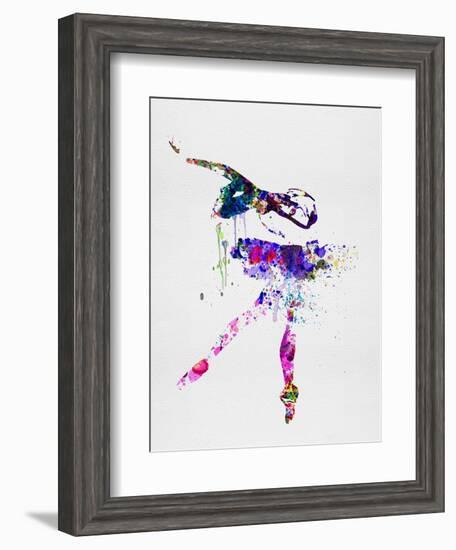 Ballerina Watercolor 2-Irina March-Framed Art Print