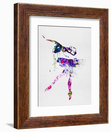 Ballerina Watercolor 2-Irina March-Framed Art Print