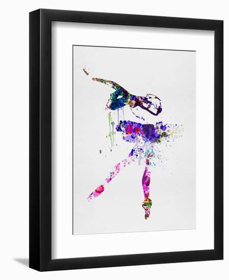 Ballerina Watercolor 2-Irina March-Framed Art Print