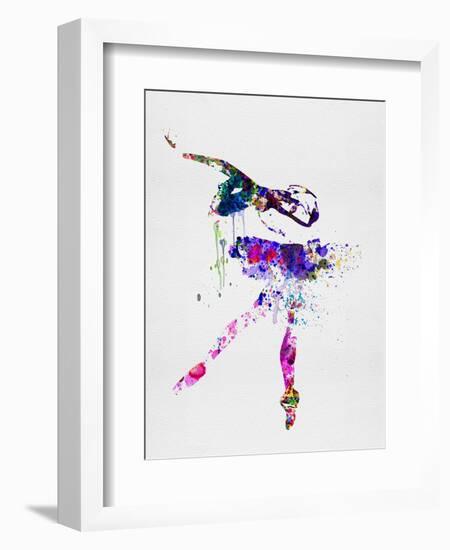 Ballerina Watercolor 2-Irina March-Framed Art Print