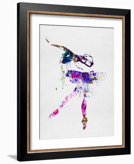 Ballerina Watercolor 2-Irina March-Framed Art Print