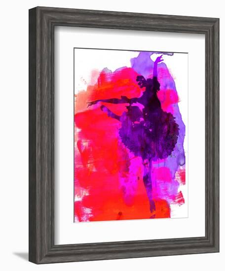 Ballerina Watercolor 3-Irina March-Framed Art Print