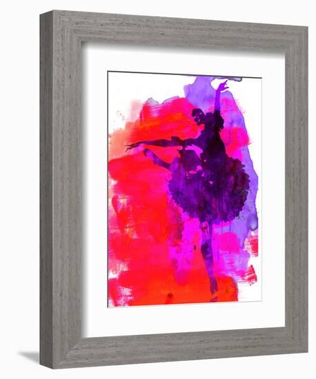 Ballerina Watercolor 3-Irina March-Framed Art Print