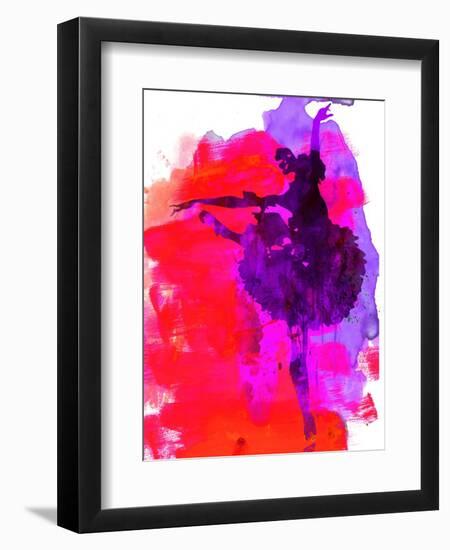 Ballerina Watercolor 3-Irina March-Framed Art Print