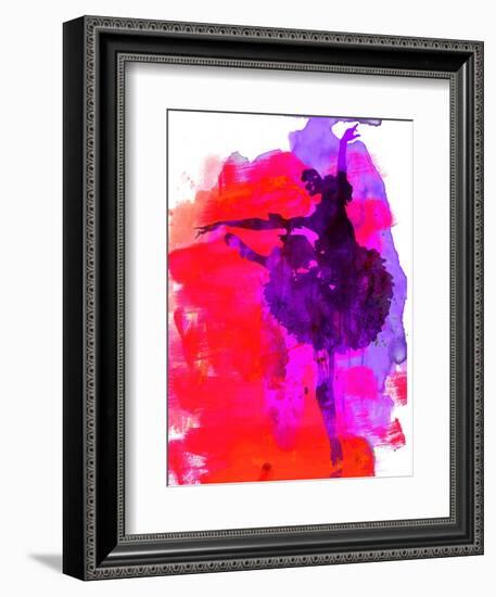 Ballerina Watercolor 3-Irina March-Framed Art Print