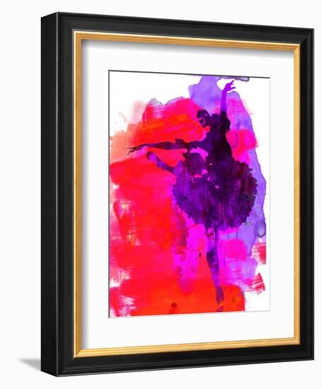 Ballerina Watercolor 3-Irina March-Framed Art Print