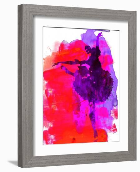 Ballerina Watercolor 3-Irina March-Framed Art Print