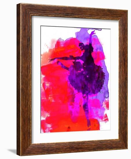 Ballerina Watercolor 3-Irina March-Framed Art Print