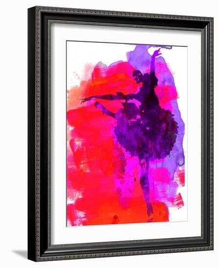 Ballerina Watercolor 3-Irina March-Framed Art Print