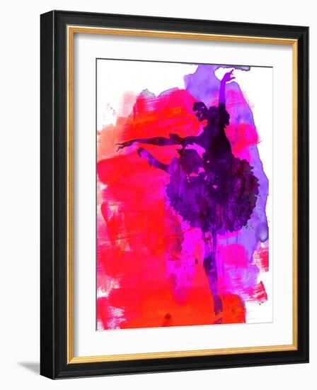 Ballerina Watercolor 3-Irina March-Framed Art Print