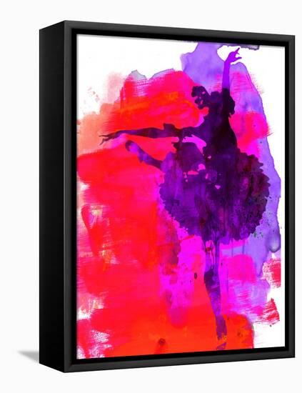 Ballerina Watercolor 3-Irina March-Framed Stretched Canvas