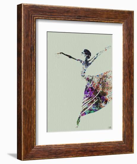 Ballerina Watercolor 3-NaxArt-Framed Art Print