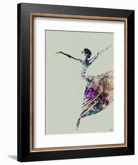 Ballerina Watercolor 3-NaxArt-Framed Art Print