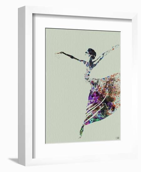 Ballerina Watercolor 3-NaxArt-Framed Art Print