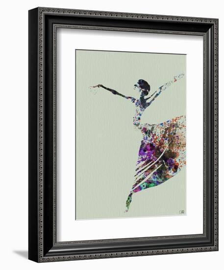 Ballerina Watercolor 3-NaxArt-Framed Art Print