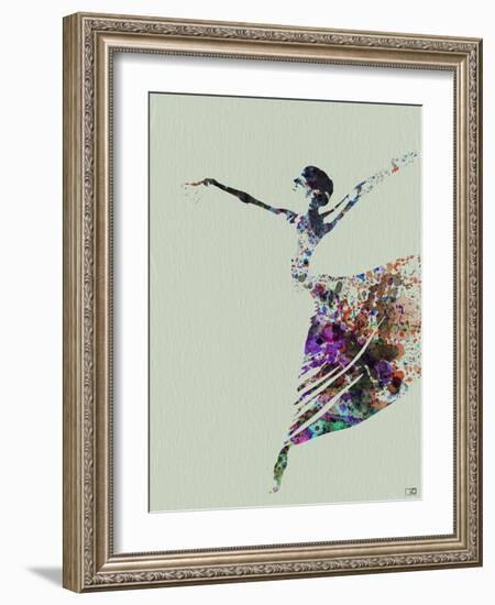 Ballerina Watercolor 3-NaxArt-Framed Art Print