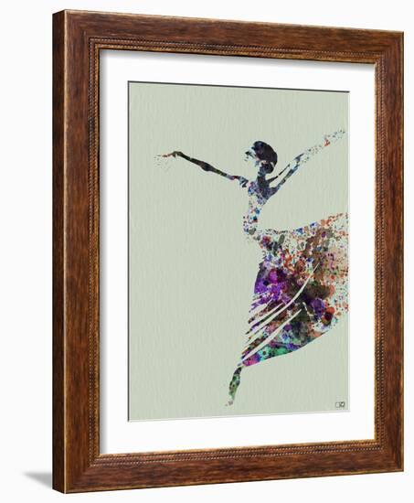 Ballerina Watercolor 3-NaxArt-Framed Art Print