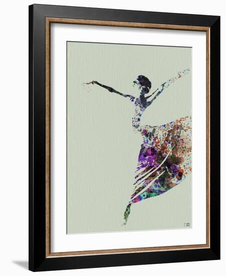 Ballerina Watercolor 3-NaxArt-Framed Art Print