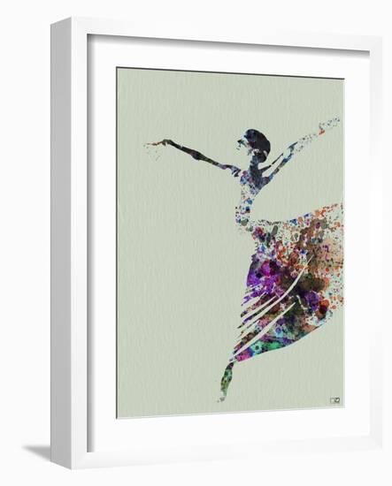 Ballerina Watercolor 3-NaxArt-Framed Art Print