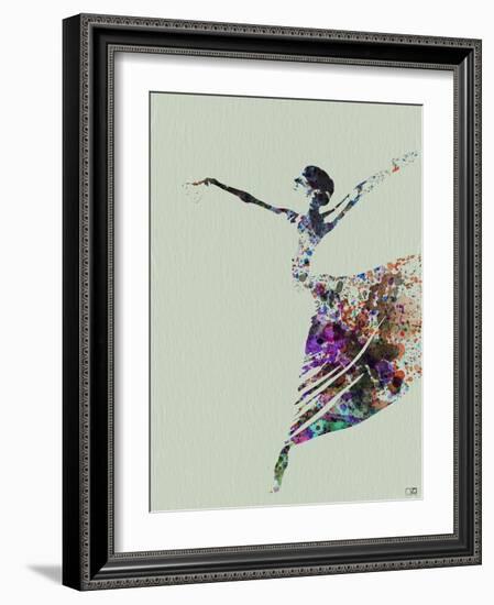 Ballerina Watercolor 3-NaxArt-Framed Art Print