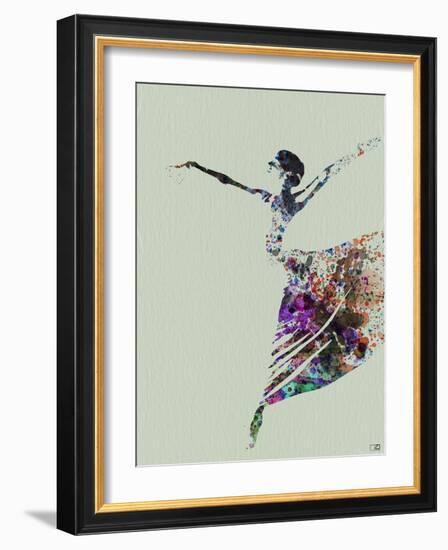 Ballerina Watercolor 3-NaxArt-Framed Art Print