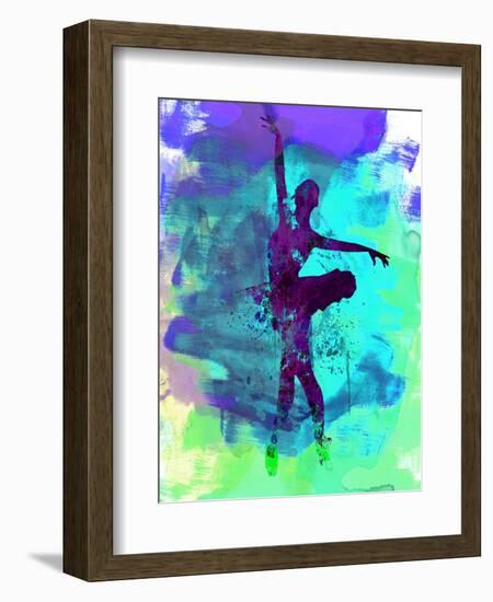 Ballerina Watercolor 4-Irina March-Framed Premium Giclee Print