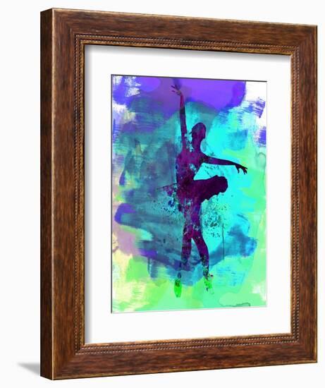 Ballerina Watercolor 4-Irina March-Framed Premium Giclee Print