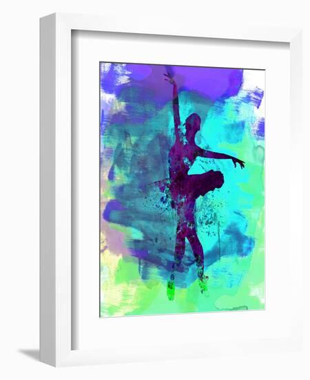 Ballerina Watercolor 4-Irina March-Framed Premium Giclee Print