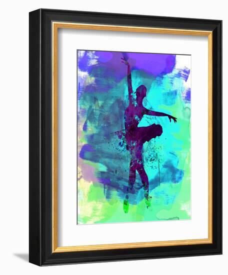 Ballerina Watercolor 4-Irina March-Framed Premium Giclee Print