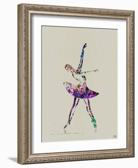 Ballerina Watercolor 4-NaxArt-Framed Art Print