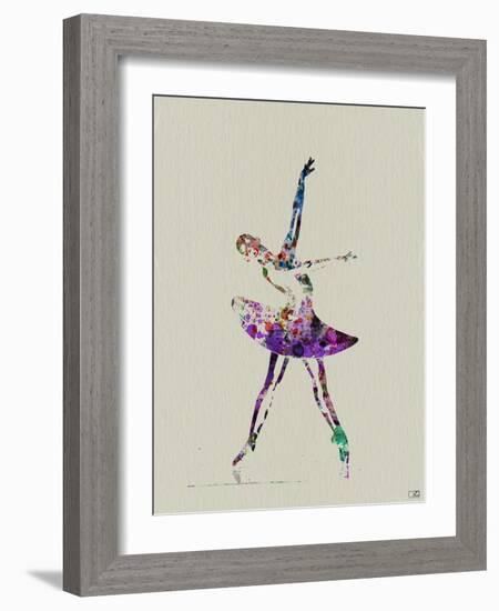 Ballerina Watercolor 4-NaxArt-Framed Art Print