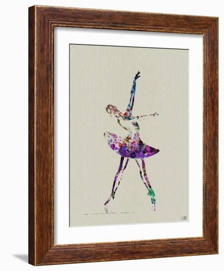 Ballerina Watercolor 4-NaxArt-Framed Art Print