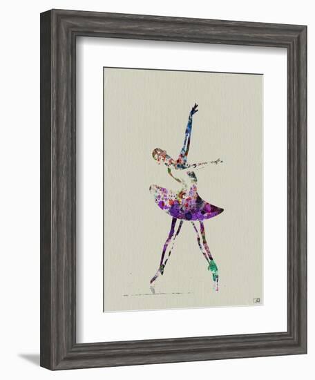 Ballerina Watercolor 4-NaxArt-Framed Art Print