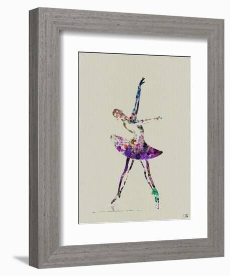 Ballerina Watercolor 4-NaxArt-Framed Art Print