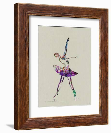 Ballerina Watercolor 4-NaxArt-Framed Art Print