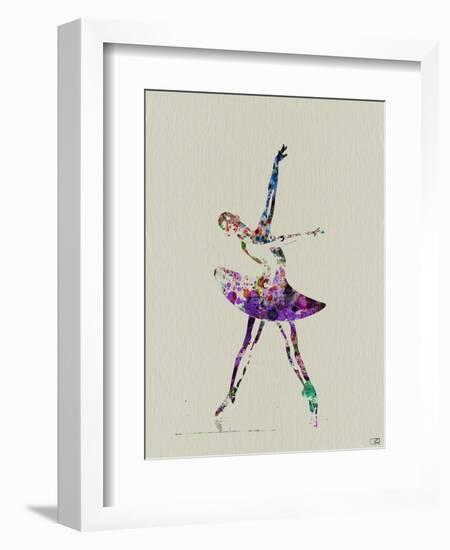 Ballerina Watercolor 4-NaxArt-Framed Art Print