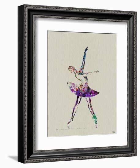 Ballerina Watercolor 4-NaxArt-Framed Art Print