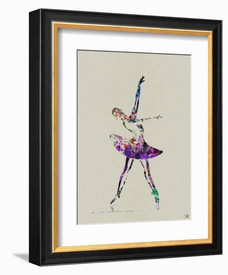 Ballerina Watercolor 4-NaxArt-Framed Art Print