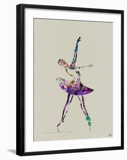 Ballerina Watercolor 4-NaxArt-Framed Art Print