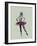 Ballerina Watercolor-NaxArt-Framed Art Print