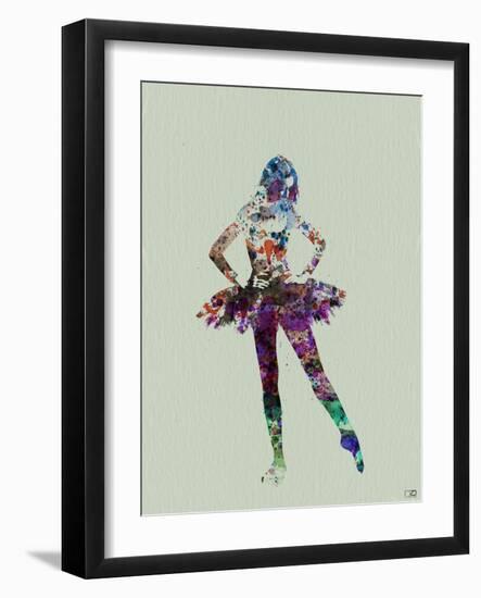 Ballerina Watercolor-NaxArt-Framed Art Print