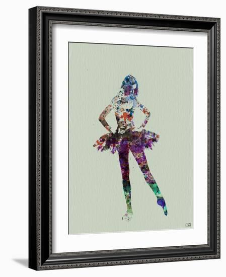 Ballerina Watercolor-NaxArt-Framed Art Print